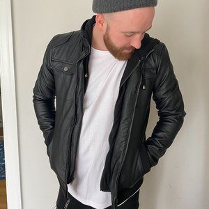 NEW Charles and A Half Leather Jacket